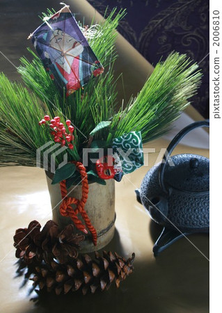 new year's pine decoration, new year, new years 2006810