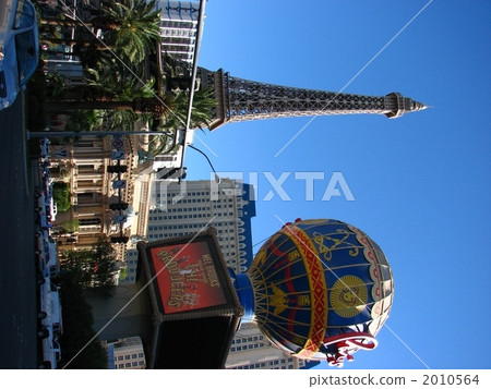 埃菲爾鐵塔（埃菲爾鐵塔）在拉斯維加斯和城市景觀 2010564