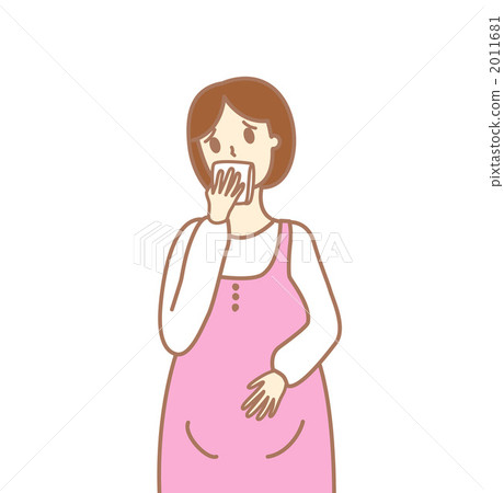 Pregnant woman sitting 2011681