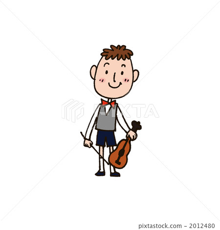 Children's illustration of a violin concert 2012480