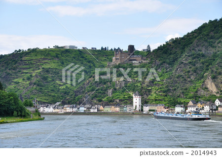 German Rhine Valley Sankt Goarshausen and the cat's castle 2014943