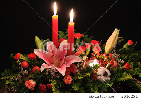 插花藝術 蠟燭 花束 2016251