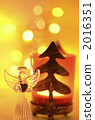 Angel and Christmas candle 2016351