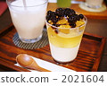 almond jelly, frozen dessert, chilled sweets 2021604