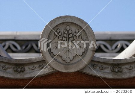 paulownia crest, family crest, tile 2023268