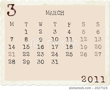 2011 calendar March - Stock Illustration [2027328] - PIXTA