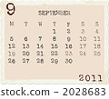 2011 calendar September 2028683