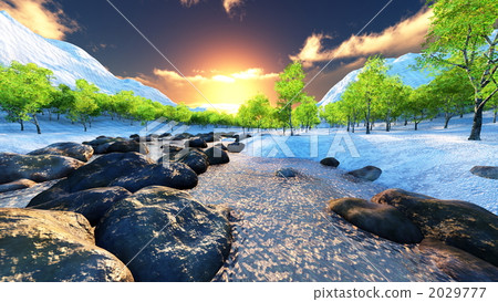 clear stream, landscape, scape 2029777