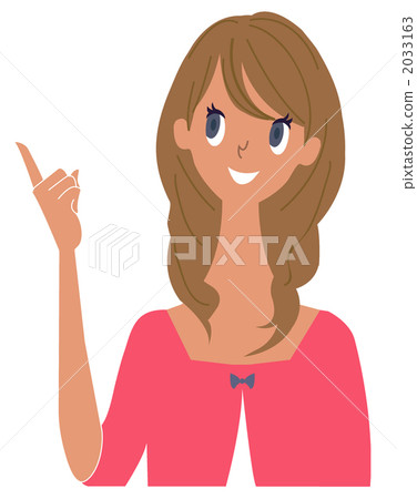 A young woman with a finger 2033163