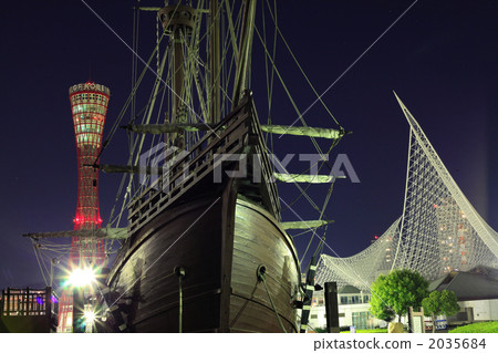 Sailing ship Santa Maria and Port Tower, Maritime Museum 101125 Sailing ship Santa Maria and Port Tower, Maritime Museum 101125 2035684