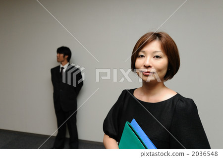 Business woman and businessman Business woman and businessman 2036548