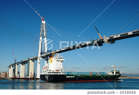 日本海邊最大的拉伸橋·Shinmoni Ohashi 2038088