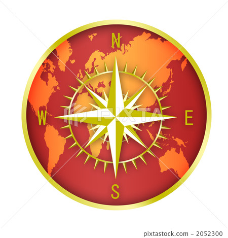 Compass and world map Compass and world map 2052300