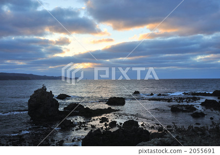 coastal landscape, iwahama, rock beach 2055691