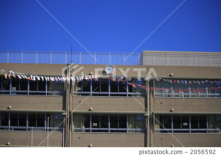 Elementary school on day of athletic meet Elementary school on day of athletic meet 2056592