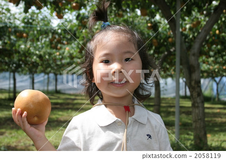 Pear and girls 2058119