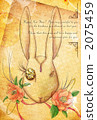 Camellias and rabbits postcards 2075459
