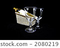 Wineglass and white wine 2080219