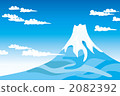 Blue sky and Mt. Fuji 2082392