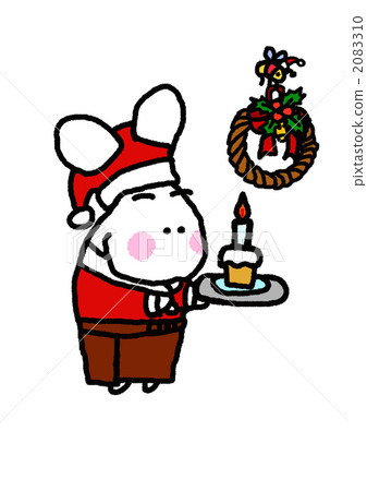 Cafe shop clerk Santa Usagi-chan 2083310