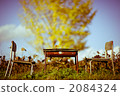 Dining table of blue sky 2084324