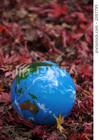 Autumn leaves and the earth e Autumn leaves and the earth e 2087795