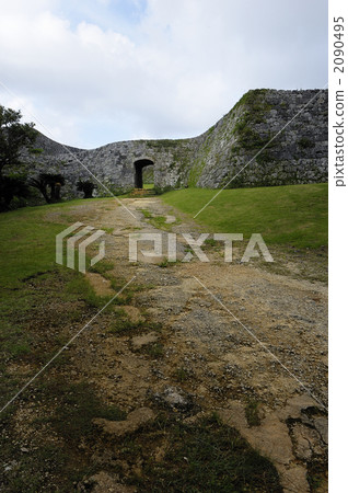 zakimi castle, castle ruin, piling stones 2090495