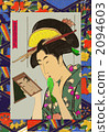 bijinga, picture of beautiful person, ukiyo-e 2094603