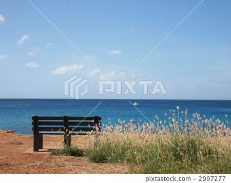 夏威夷的瓦胡島Kahe Point(電動海灘)長凳 夏威夷的瓦胡島Kahe Point(電動海灘)長凳 2097277