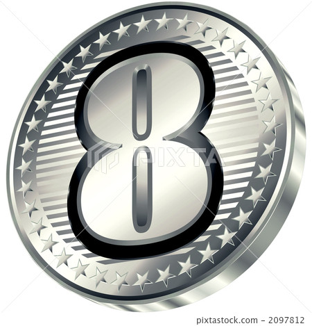 Silver medal 8 diagonal angle 2097812