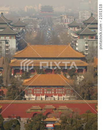 北京:景山公園的Gyanmen景觀 北京:景山公園的Gyanmen景觀 2101318