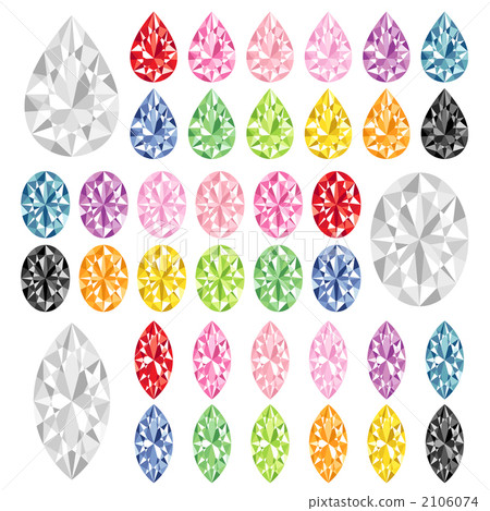 Color ruby diamond - Stock Illustration [2106074] - PIXTA