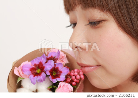 花束 捧花 女生 2106231