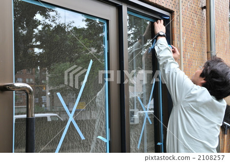 patio door, glass construction, building site 2108257