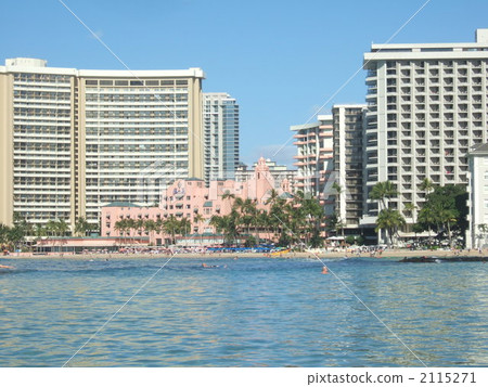 royal hawaiian hotel, sheraton waikiki, waikiki beach 2115271