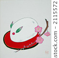 Snow rabbit and plum 2115572