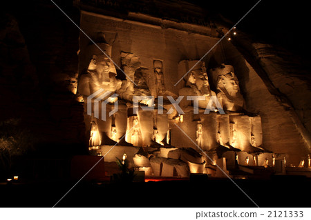 Light up of the Abu Simbel Great Temple Light up of the Abu Simbel Great Temple 2121333