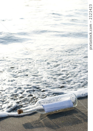 Bottle of sandy beach Bottle of sandy beach 2121423