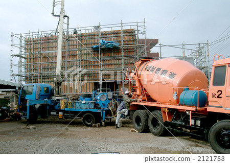 Concrete construction work of housing 2121788