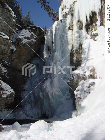 icefall, water fall, midwinter 2125207