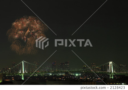 Rainbow Bridge and Fireworks 2128423