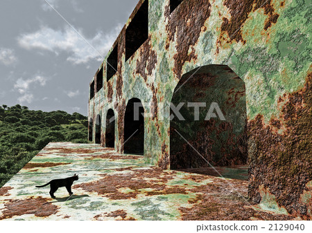 Illusion World "Ruins and Cat 2" 2129040