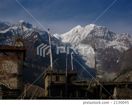 Village of Nepal Annapurna Manang 2130045
