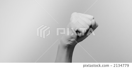 握緊拳頭的手勢 握緊拳頭的手勢 2134779