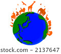 earth, globe, animal 2137647