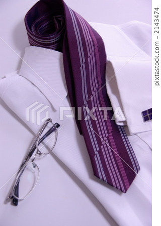 Shirt and necktie and glasses 2143474