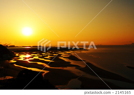 潮汐 海面 日出 2145165