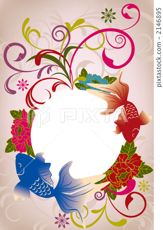 Abstract Japanese style flower pattern - Stock Illustration [2146895 ...