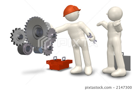 Image representing the customer who requests maintenance of the machine CG Image representing the customer who requests maintenance of the machine CG 2147300