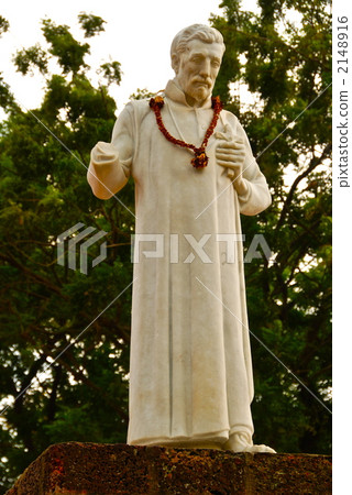 “Francisco Xavier”(聖保羅教堂/馬六甲/馬來西亞)的雕像 “Francisco Xavier”(聖保羅教堂/馬六甲/馬來西亞)的雕像 2148916